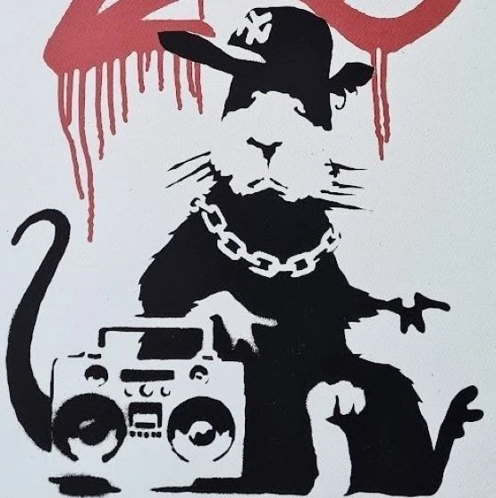 BANKSY * Gangsta Rat * 70 x 50 cm * Lithografie * Kunstdruck *limitiert # xx/150 - Bild 4 von 4