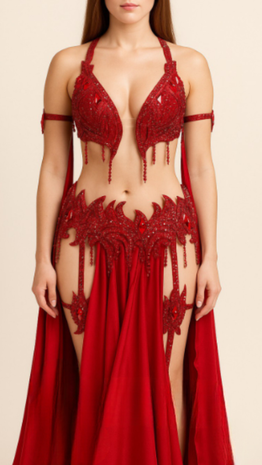 Disfraces profesionales egipcios de danza del vientre hechos a mano orientales hechos a cualquier color/tamaño