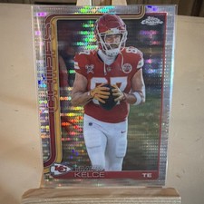 2025 Topps Chrome Football Travis Kelce Pulsar Refractor #150 Chiefs