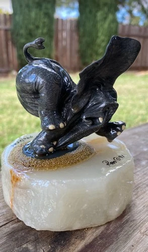 Vtg Ron Lee Elephant Figurine Watch Your Step 790/2500 Signed Status Collectable