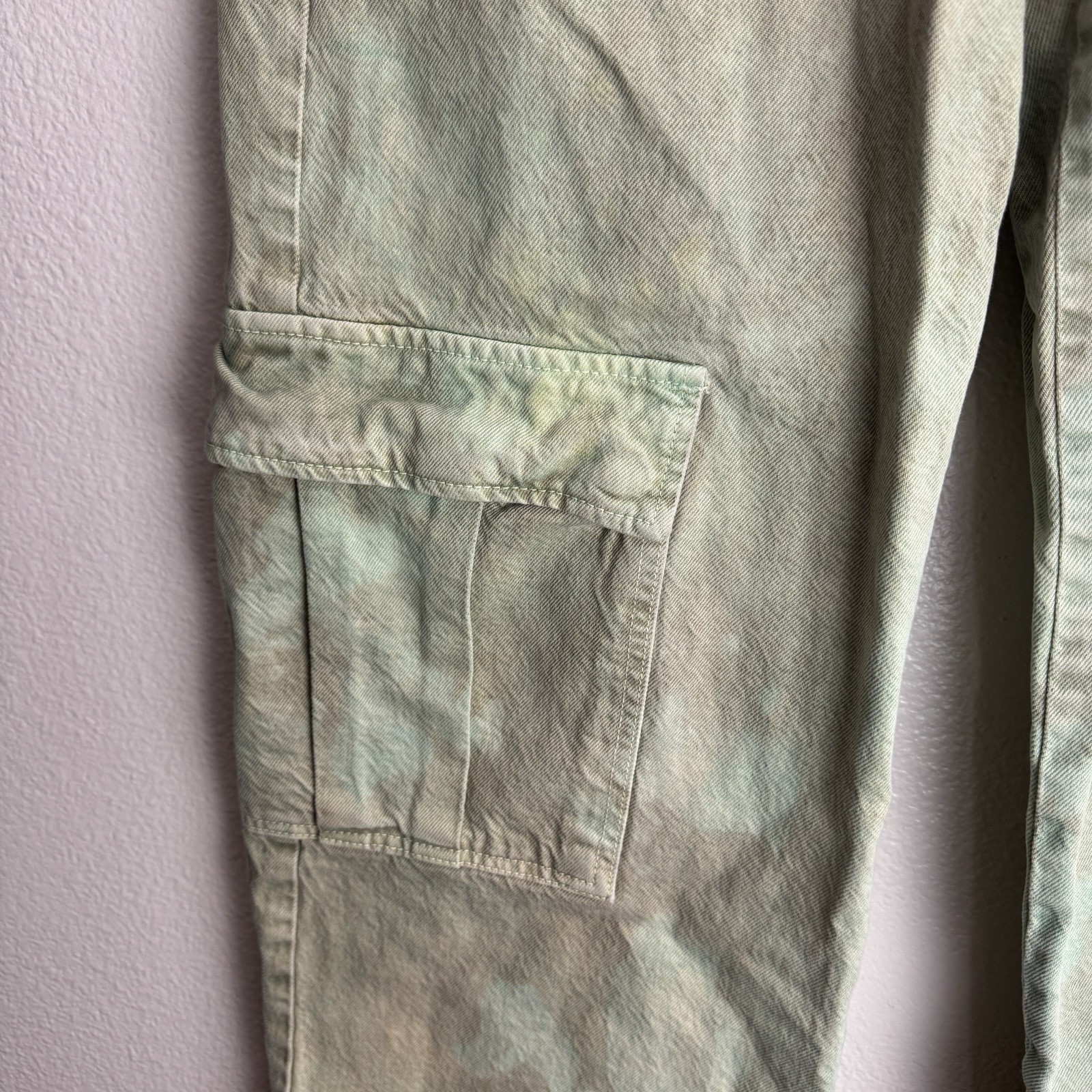 Zara Cargo Wide Vintage Pants Women Size 4 image 3