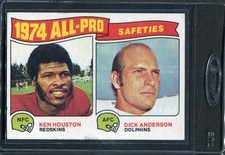 1975 Topps All Pro Ken Houston - Dick Anderson #222 Vg/ex