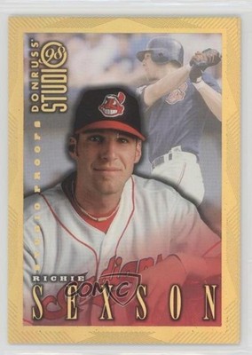 1998 Donruss Studio Studio Proofs Gold 279/300 Richie Sexson #195 0q3