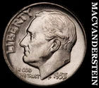 1955 Silver Roosevelt Dime - Choice Gem Brilliant Unc  Lustrous  #i5005