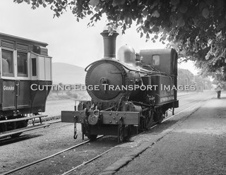 6 x 6 Railway Negative: Isle of Man Steam at St. Johns IoM SN 13943