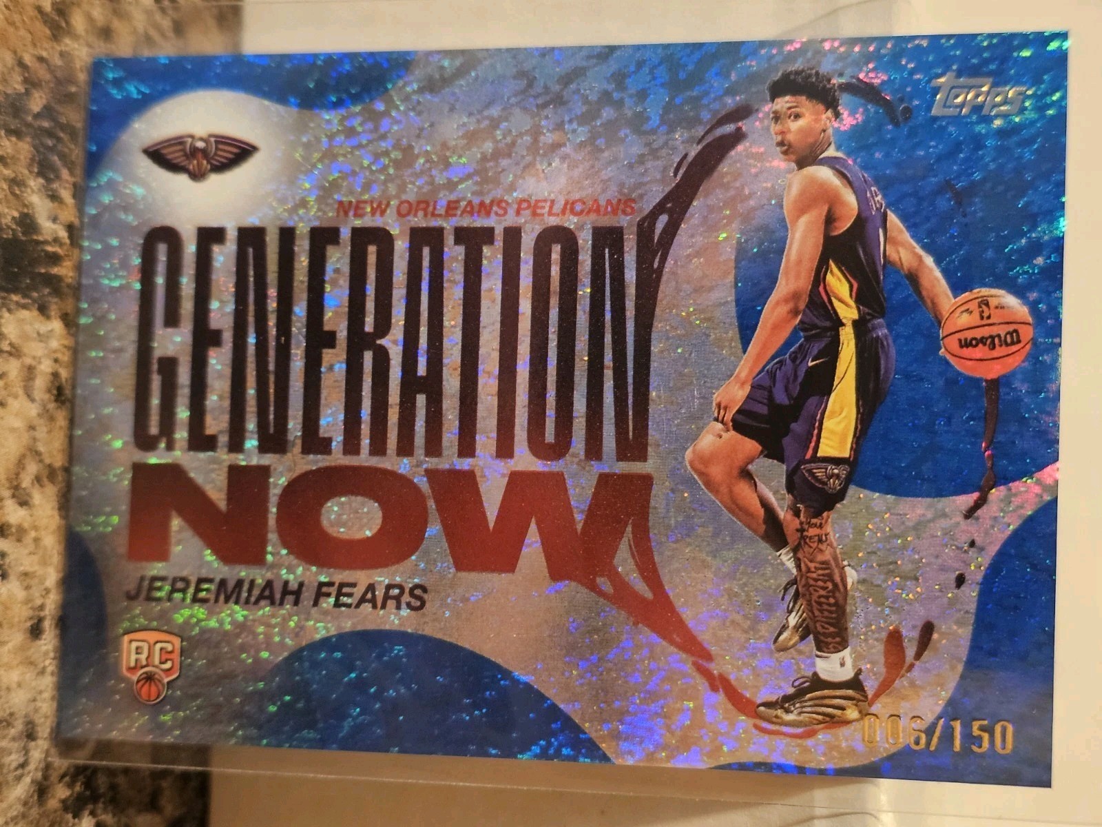 Topps Flagship 2025 Jeremiah Fears RC Generation Now Insert Blue Parallel /150