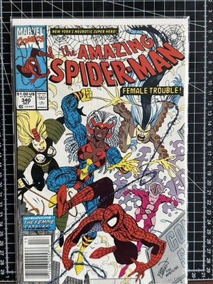 THE AMAZING SPIDER-MAN Vol. 1 #340. Newstand  Variant THE HERO SUBTRACTER