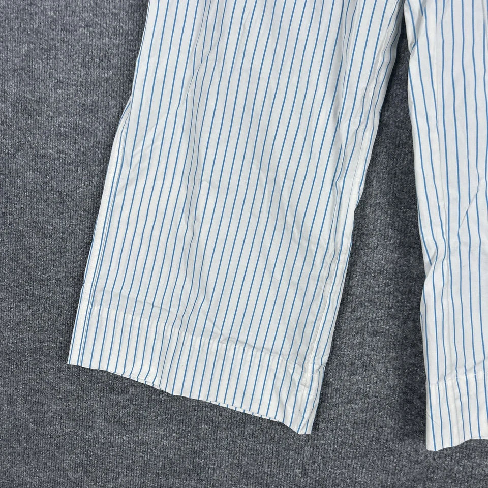 Pantalones Babaton Aritzia Mujer Pequeños Blanco Azul Rayas Pierna Ancha Elásticos 125729 Foto 3 de 4