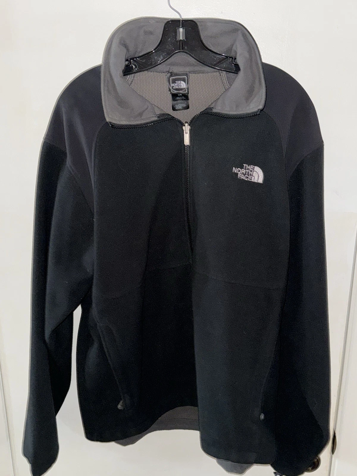 The North Face Black Fleece Soft Shell Full Zip Jacket Men Size Large