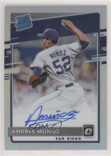 2020 Donruss Optic Rated Rookie Signatures Holo Prizm Andres Munoz Auto 0a17