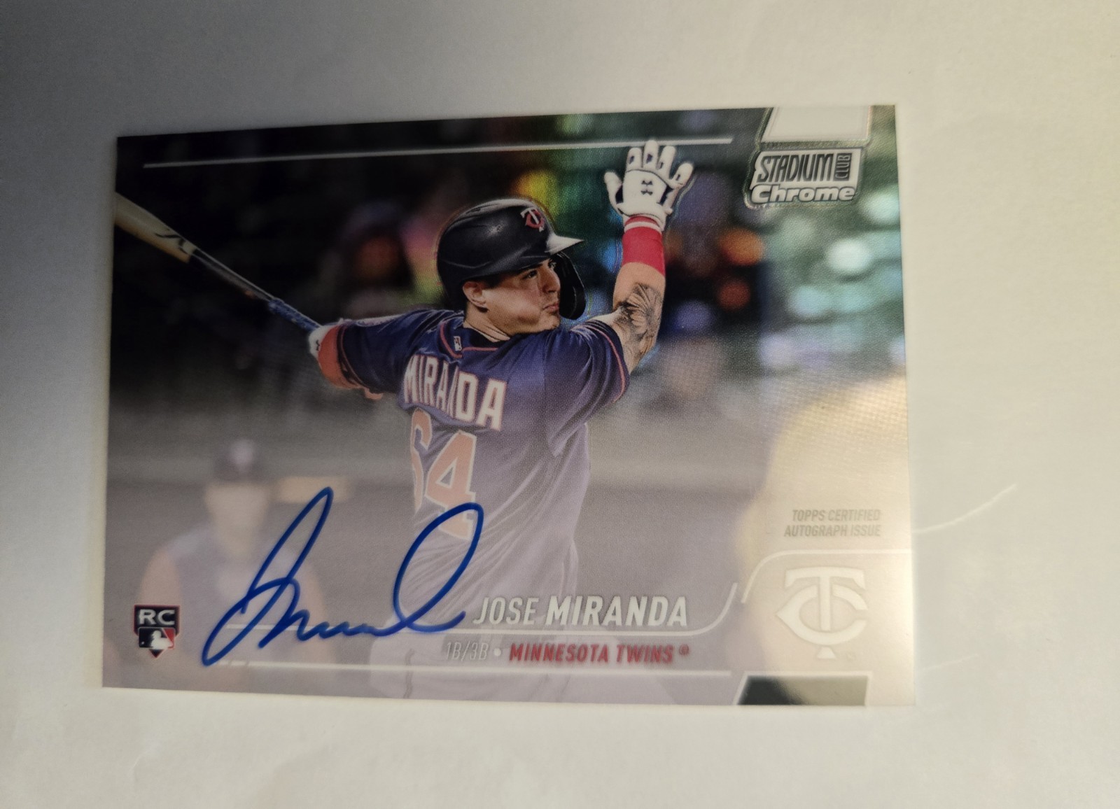 2022 Topps stadium club Chrome Jose Miranda #sccua-jmi autograph twins rookie 