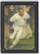 2007 UD Masterpieces - Chris Chambliss - Black Linen Frame 46/99 #81 Yankees
