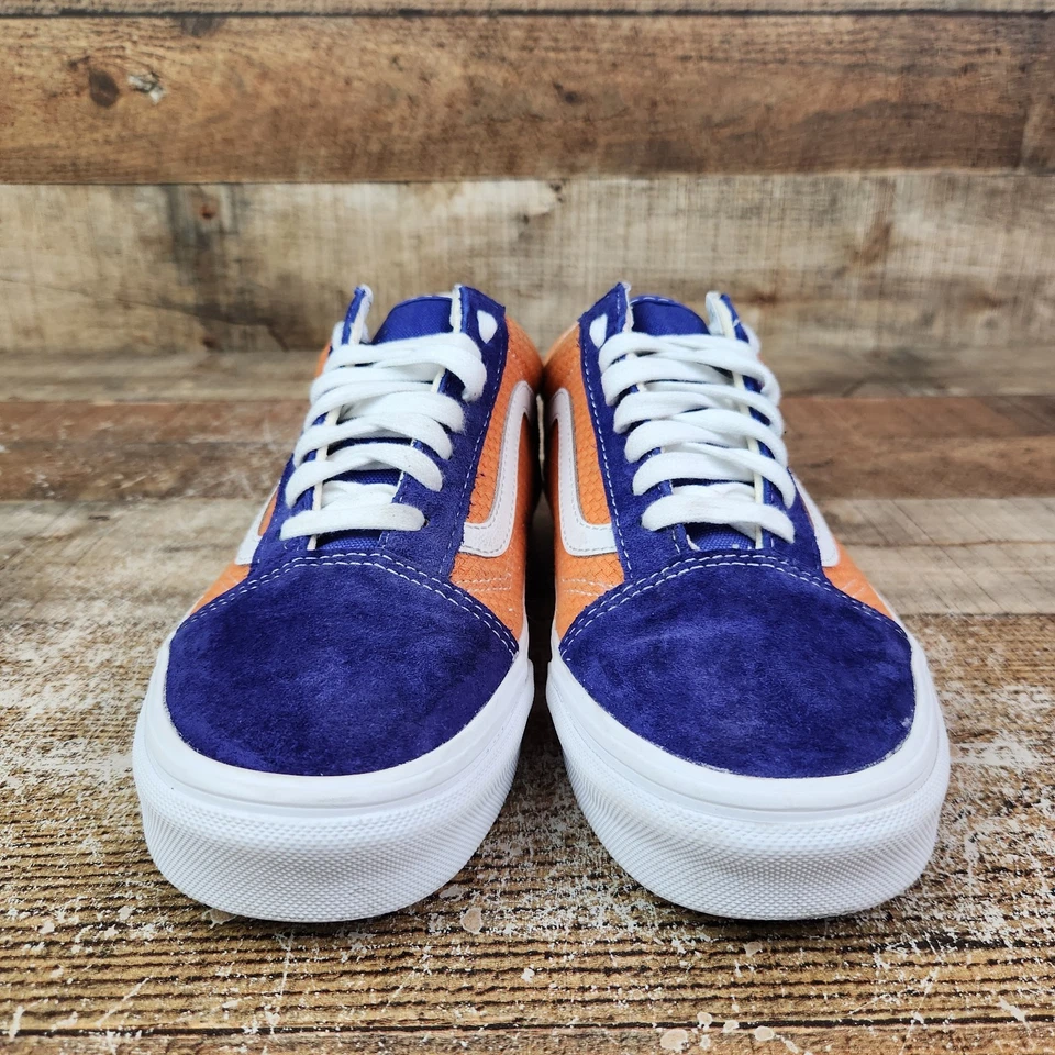 Vans Old Skool Low Women's Size 8.5 Purple Orange Sneakers Casual Skater Comfort - Image 2 of 4