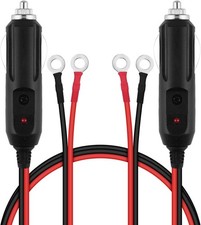 URAQT Zigarettenanz&uuml;nder Stecker, 2 St&uuml;ck 12V 24V Autostecker mit LED Licht 12V