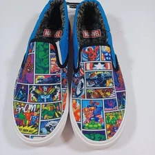 Marvel Mens Super Hero Ground Up Captain America Hulk Slip On Casual Shoes 10