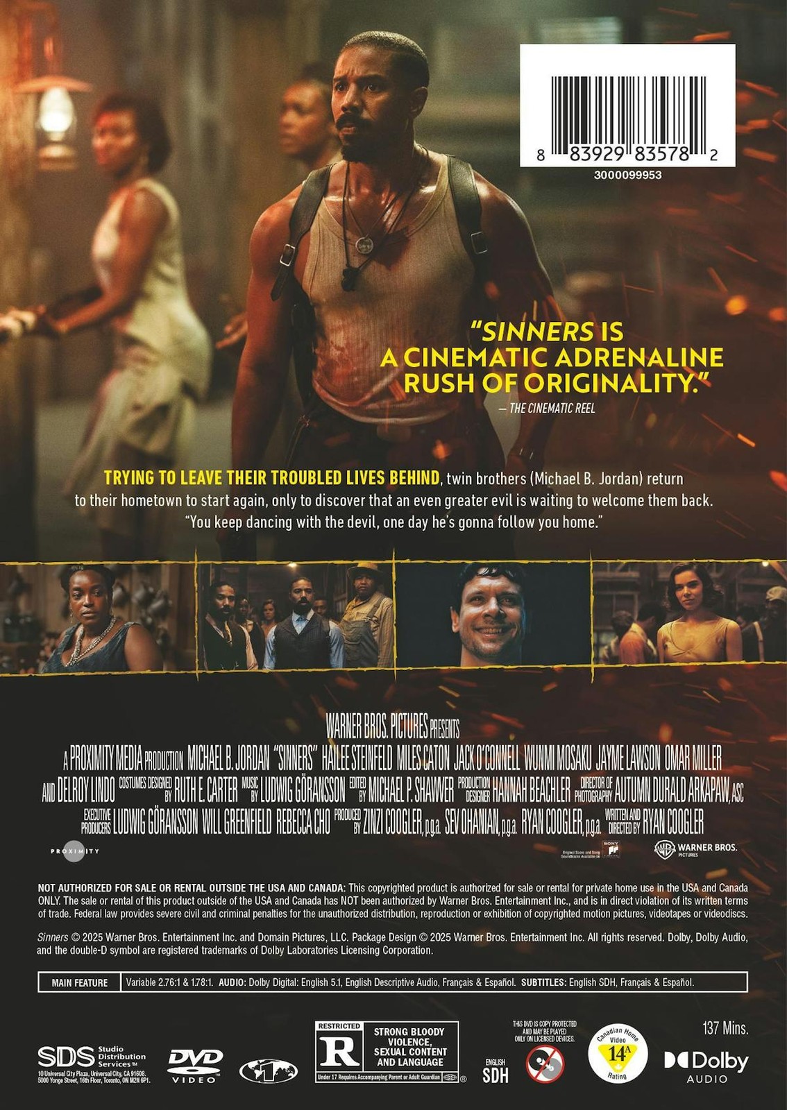 Sinners DVD  NEW
