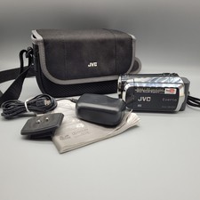 JVC Everio GZ-MS130BU Video Camera Adapter Bag 16GB Internal 64GB Card TESTED