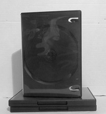Brand New, High Quality Black Double DVD Cases- Lot of 14