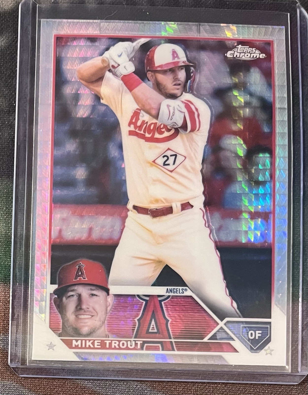 2023 Topps Chrome - Mike Trout #27 Prism Refractor
