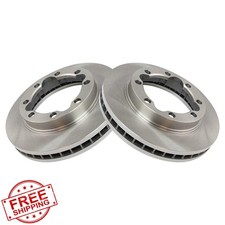TRQ Front Vented Brake Rotors K3500 Ram 2500 3500 1990-2000