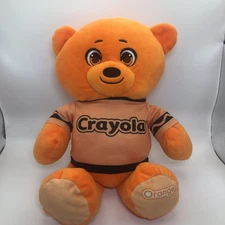 Crayola Bear Plush Hallmark 8" Orange Stuffed Bear