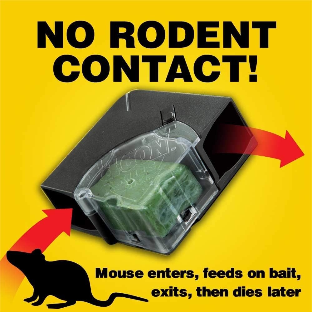 Refillable Corner Fit Mouse Poison Bait Station Refills, 10 count FREESHIPPING**