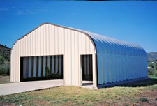 25x100x13 Engineered Steel Building Kit | DuroSPAN Clear-Span Arch Open Ends DIY