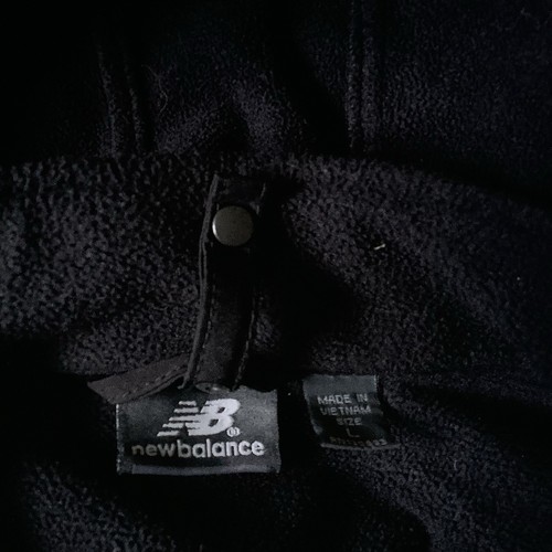 New Balance Mens SZ Large Full Zip Fleece Lined Black Hooded Jacket Mint! 44x29 - Picture 8 of 13