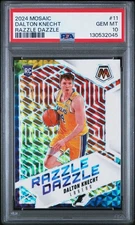 2024-25 Panini Mosaic - Dalton Knecht Razzle Dazzle SSP Case Hit RC PSA 10 🏀
