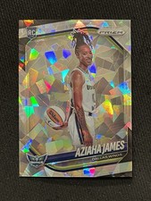 AZIAHA JAMES 2025 Panini Prizm WNBA SILVER CRACKED ICE VARIATION Wings RC #141