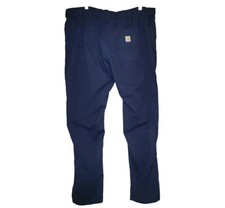 Carhartt Scrub Pants Women's Sz 2XL Cargo Navy Blue W/ 6 Pocket