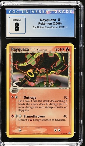 Rayquaza δ graded CGC 8 for sale on eBay