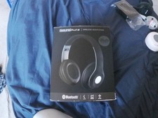 Soundaura Wireless Headphones With Bluetooth Matte Black On-ear Controls