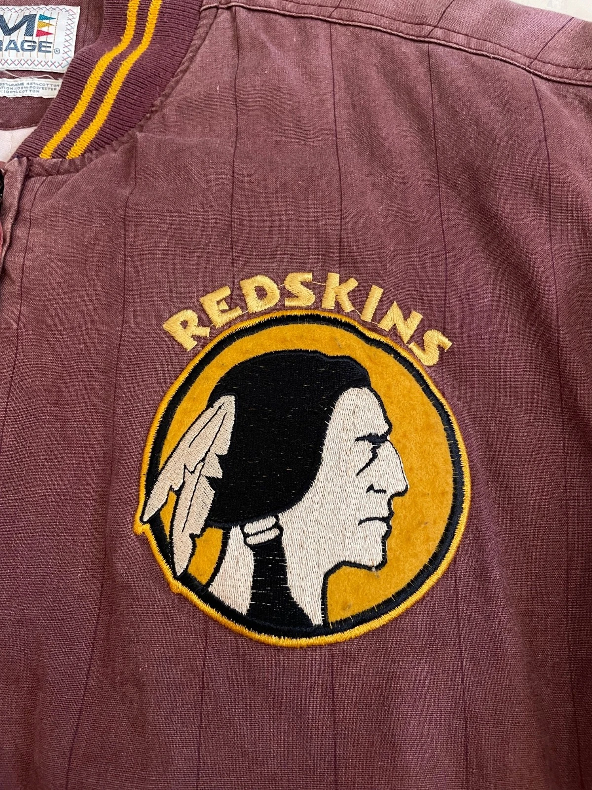 Vintage Washington Redskins NFL Mirage Bomber Jacket image 5
