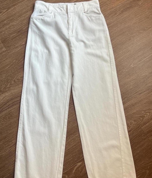 Vince Women's White Straight Leg Pants with Pockets