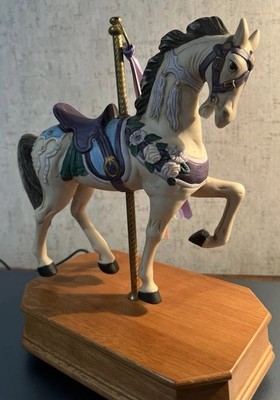 Vintage Carousel Horse Music Box. Summit Collection 1992