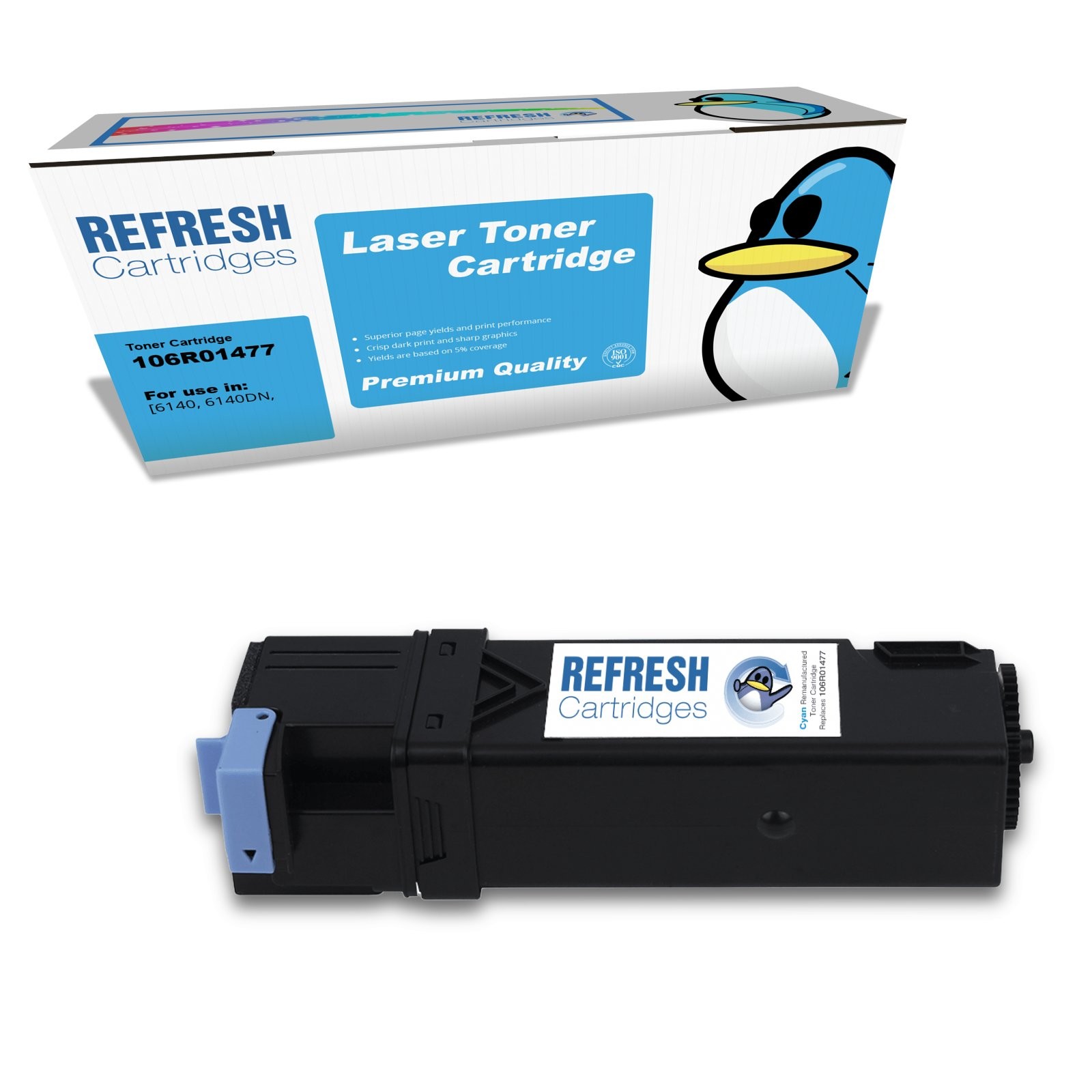 Refresh Cartridges Cyan 106R01477 Toner Compatible With Xerox Printers