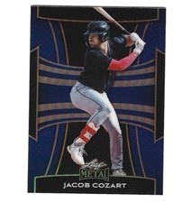 2025 Leaf Metal Baseball Jacob Cozart Blue Prospect RC /49 Cleveland Guardians