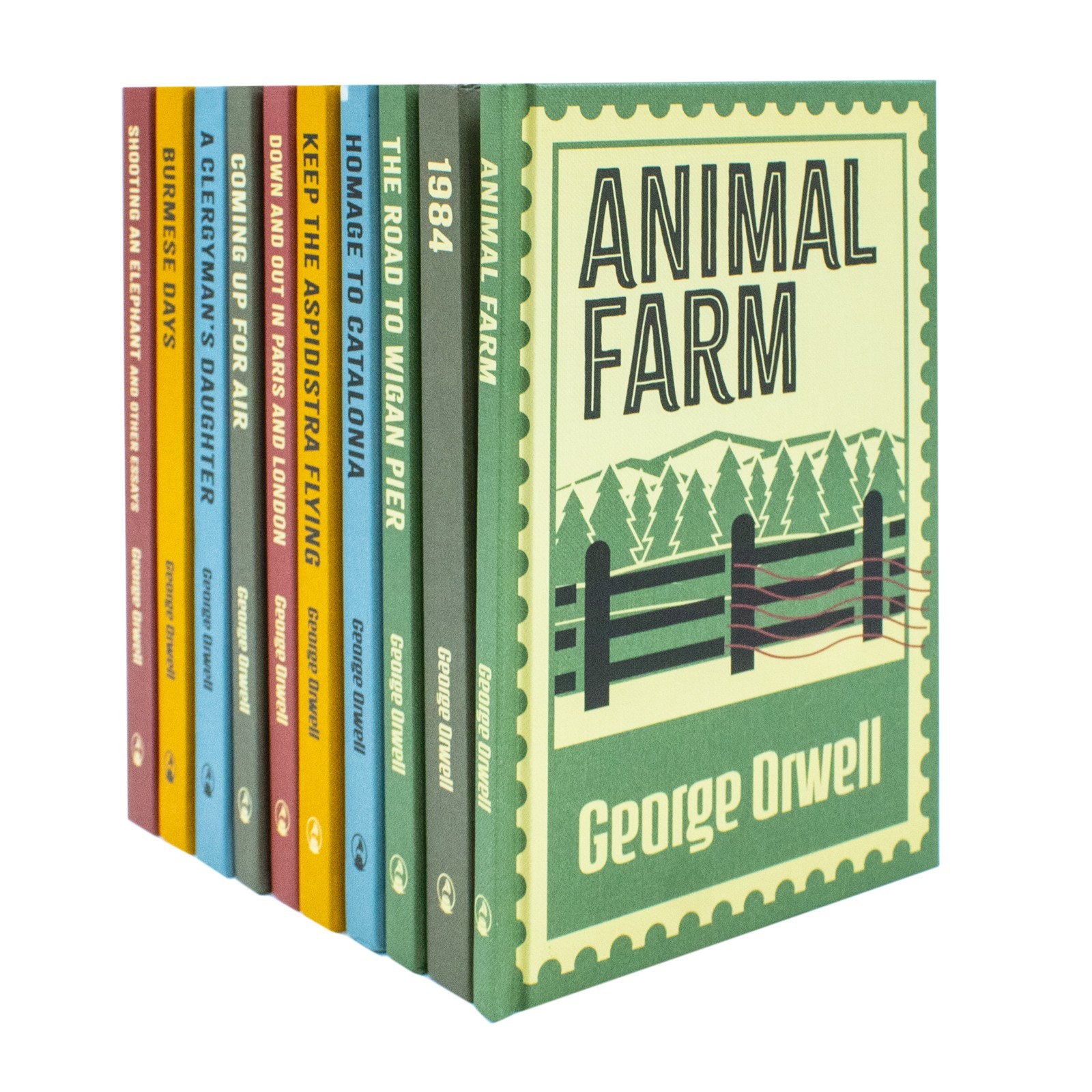 Greatest Works Of George Orwell 10 Books Hardback Collection Set Burmese Days