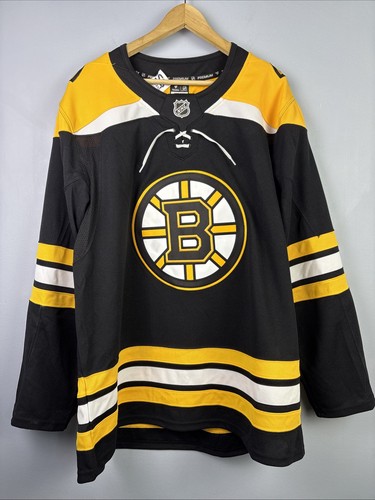 Boston Bruins Size 54 Black Hockey Jersey Fanatics Premium Fight Strap