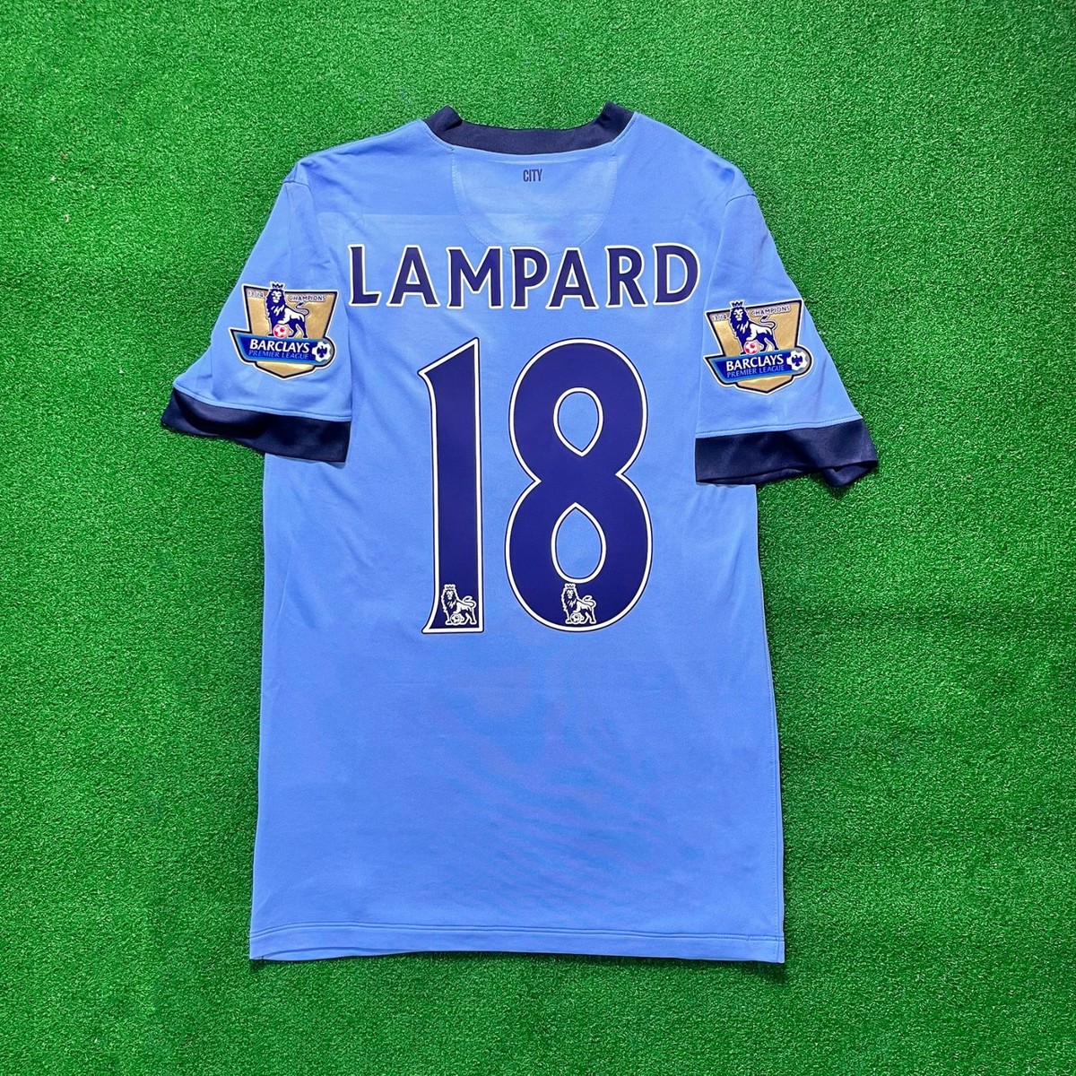 2014/15 Man City Home Jersey – Lampard #18 (S) EPL Patch | Etihad
