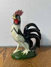 Vintage Artmark  Ceramic Handpainted Rooster Figurine Made In Japan 1940s