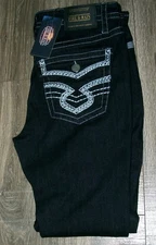 Mens FIRE & RAIN Slim Stretch 5 Pocket Black Denim Jeans NWT 34x32 $60