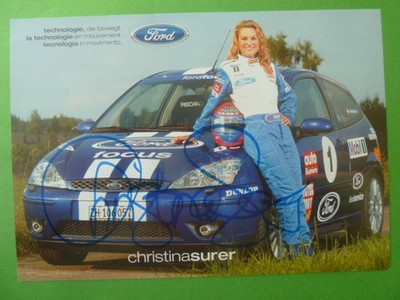 -ke-Christina Surer (CH) (Motorsport), Ford Tourenwagen (15x21cm)