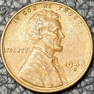 1948-S Lincoln Wheat Cent   Fine to Extra Fine   San Francisco Mint   Semi-Key