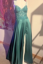 Blondie Nites Emerald Ballgown Size 3 Strapless Prom Dress 259 Retail