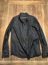Alexander McQueen Button-Down Dress Shirt In Black- Men's Size 54 189/104A