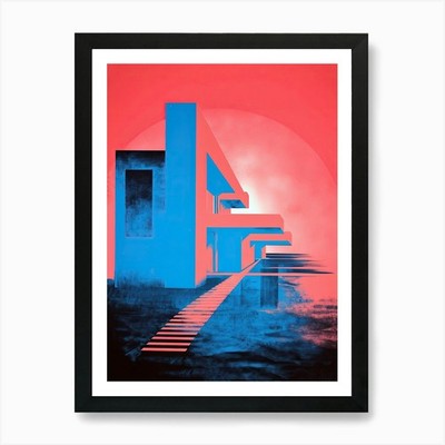 Morphing Sonar Undulating Liquid St Framed Wall Art Poster Canvas Print Picture