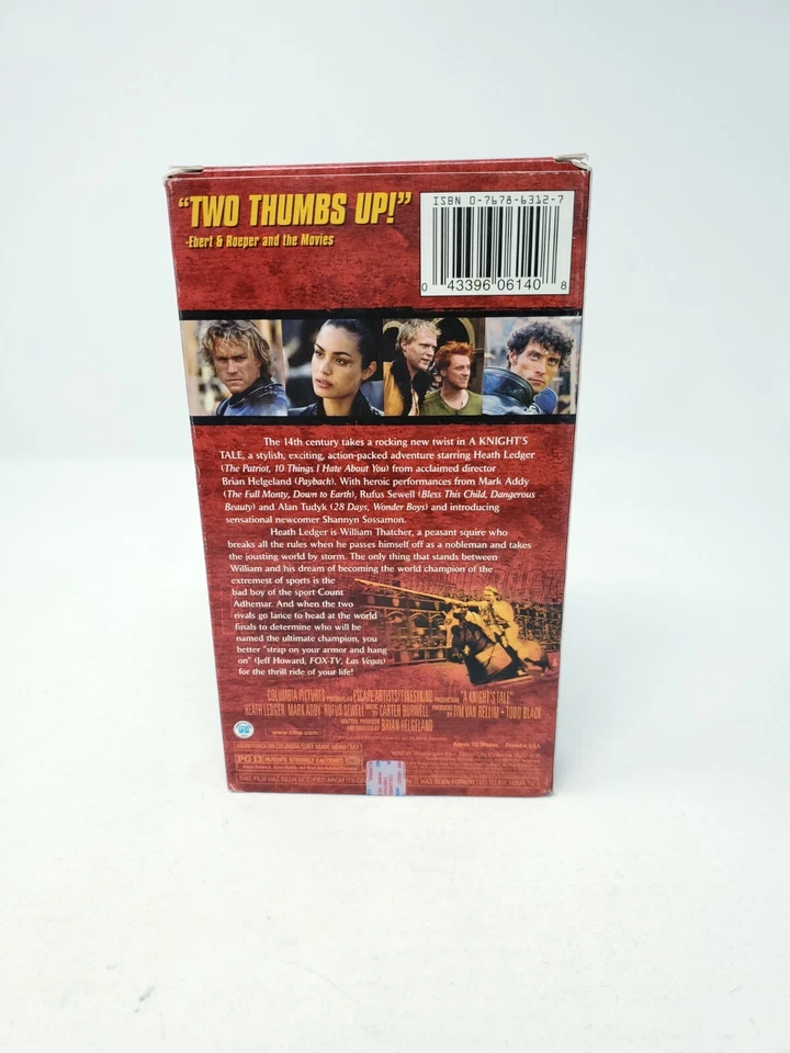 A Knight's Tale (VHS Tape) Heath Ledger - Image 2 of 4