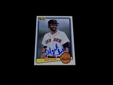 Mark Clear Autographed 1983 Donruss Baseball Card #361 Boston Red Sox 80's Auto